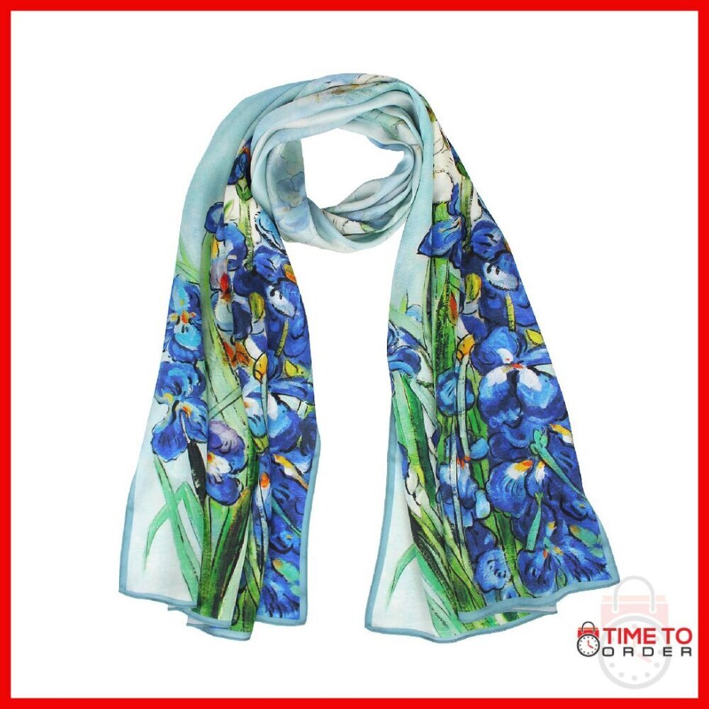 100% Mulberry Silk Long Scarf Shawl 70x21 Inches Versatile Women's Accessory